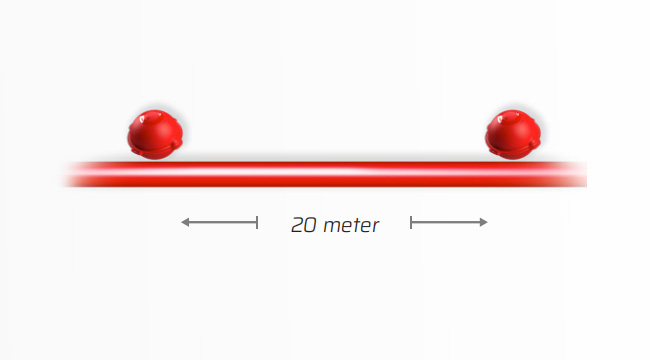 Straight pipeline marker layout